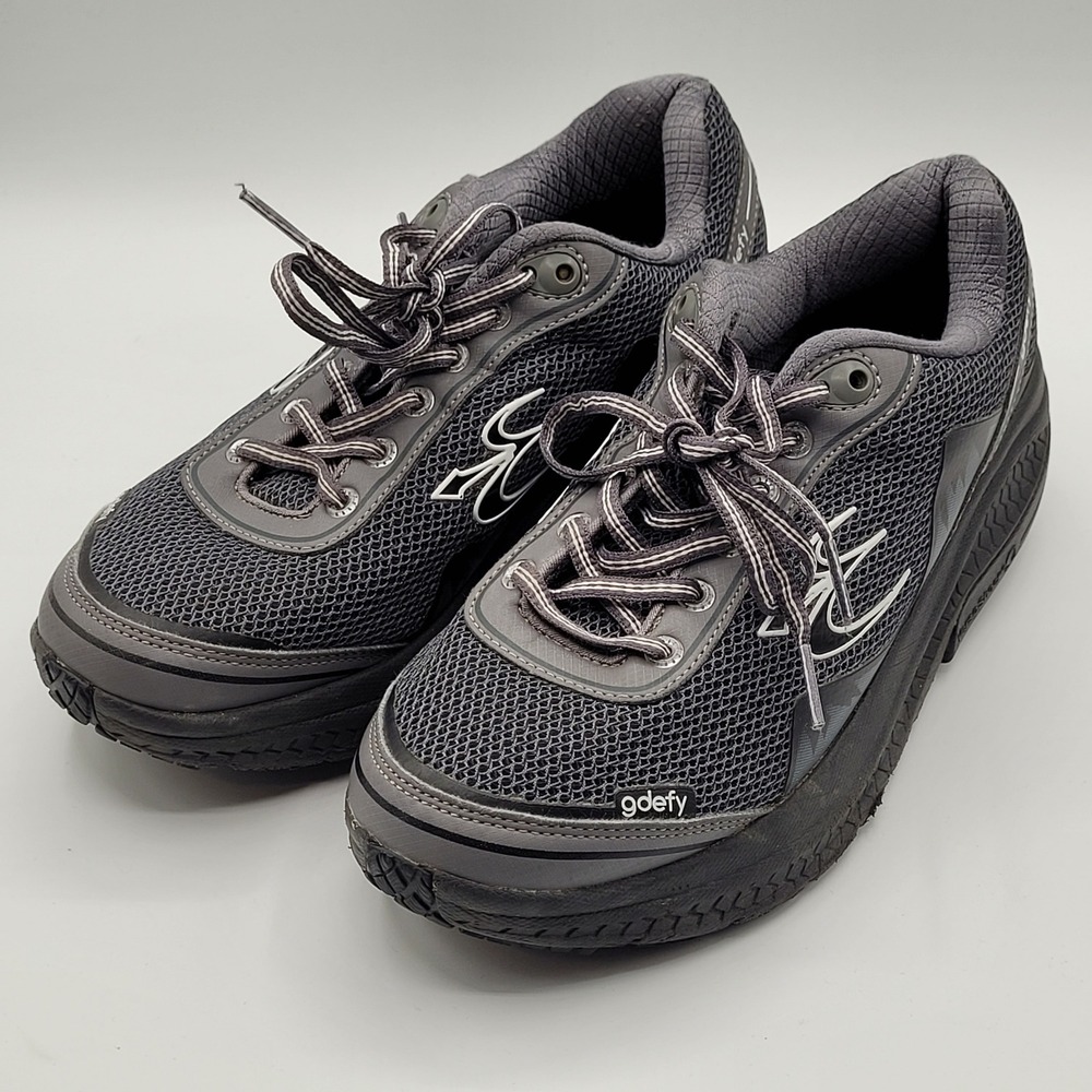 Gdefy‎ Gravity Defyer Shoes Womens 8.5 Gray Athletic Sneakers Mesh TB9024FGL-M